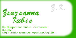 zsuzsanna kubis business card